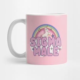 Ironic Sigma Male Funny Unicorn Rainbow Mug